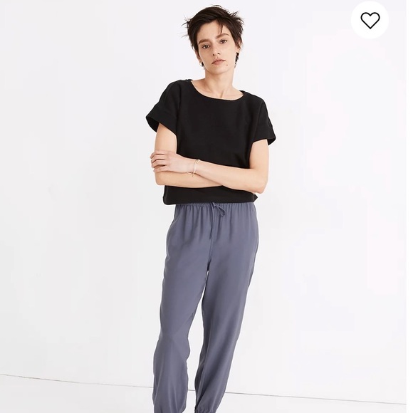 Madewell Boxy Cropped Wear-Anywhere Tee Sz M - Picture 3 of 6